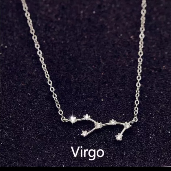 Jewelry - Virgo 925 Sterling Silver Zodiac Necklace New